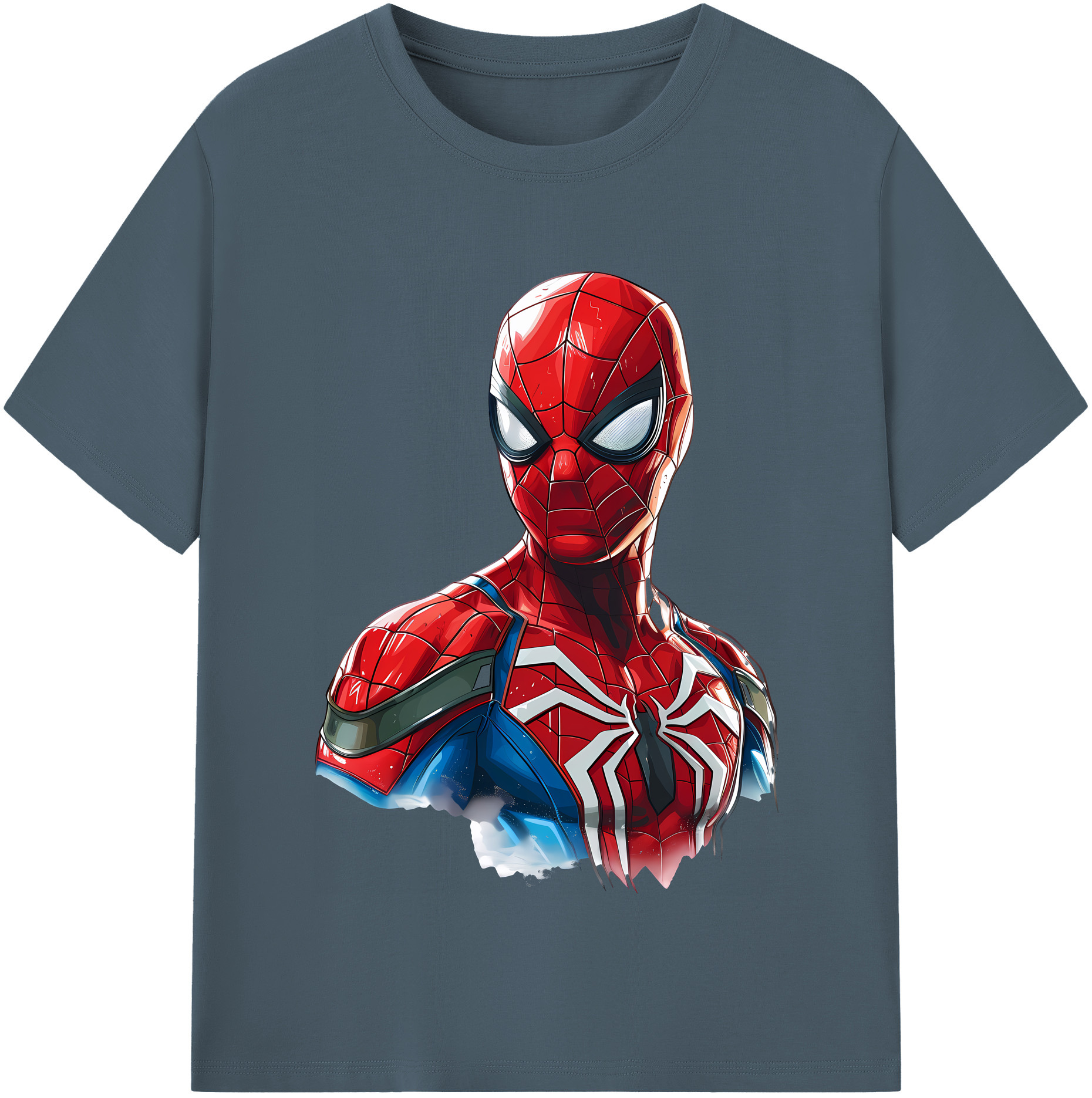 （画像用） Spider Man スパイダーマン 綿100％半袖Tシャツ（フロントプリント）